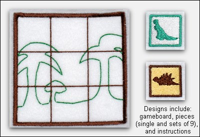 2105 Dinosaurs Tic Tac Toe