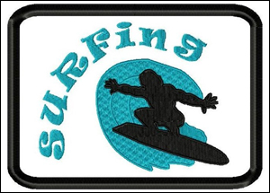 9004 Surfing Mug Rug