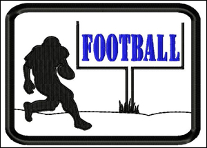 9006 Football Mug Rug